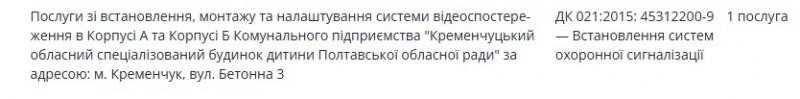 У Кременчуцькому будинку дитини впроваджують нову систему відеоспостереження за 171 тисячу гривень