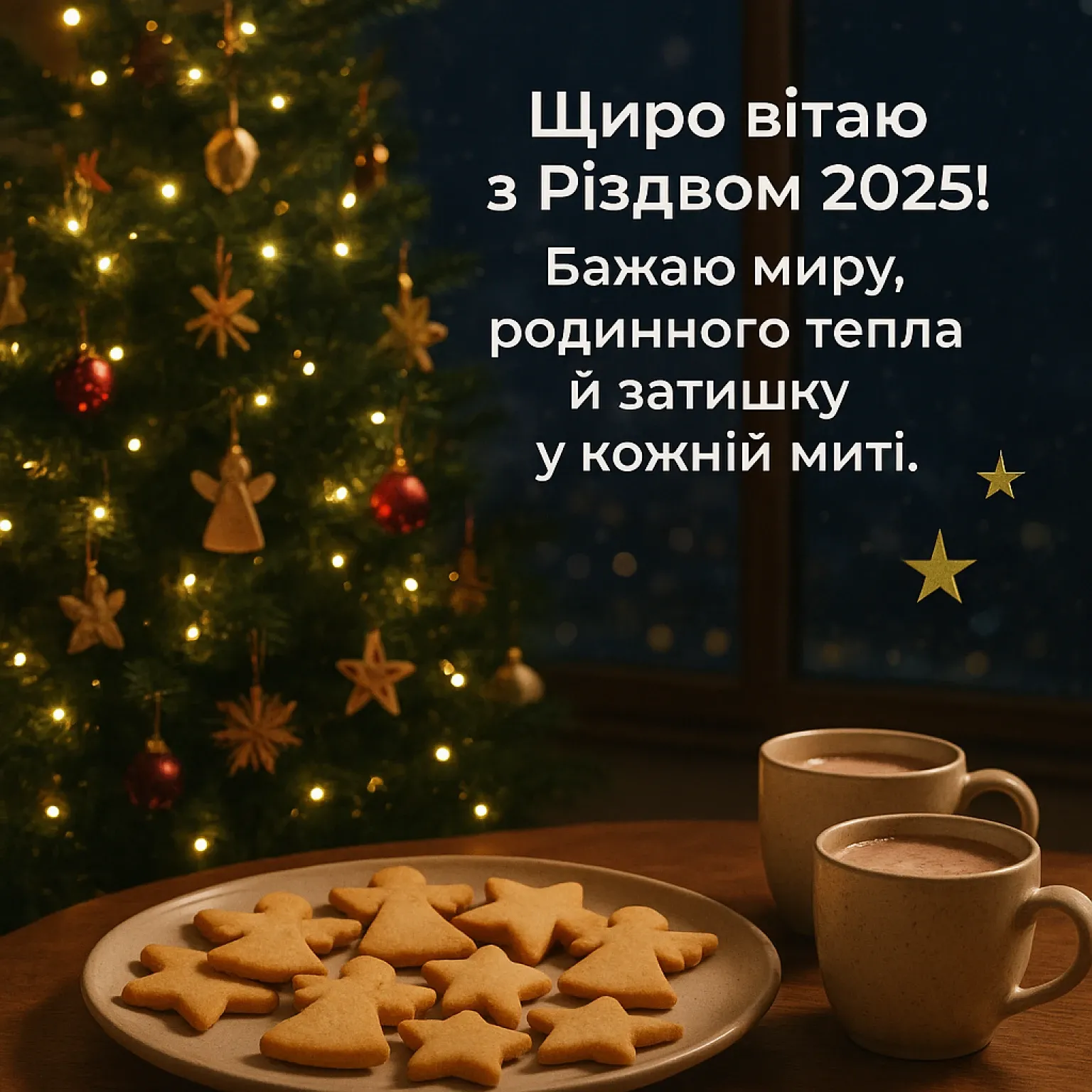 Привітання з різдвом 2025