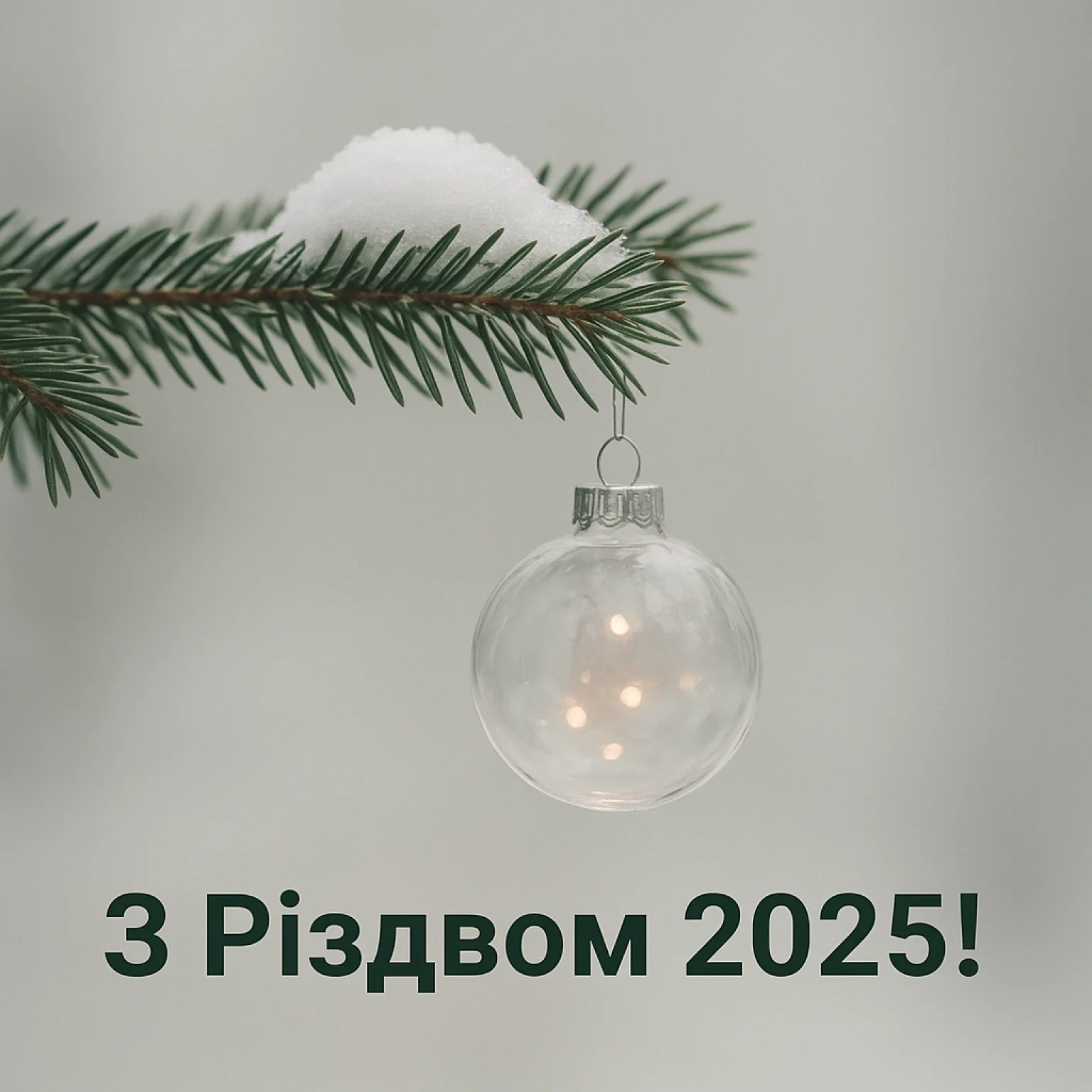 Привітання з різдвом 2025