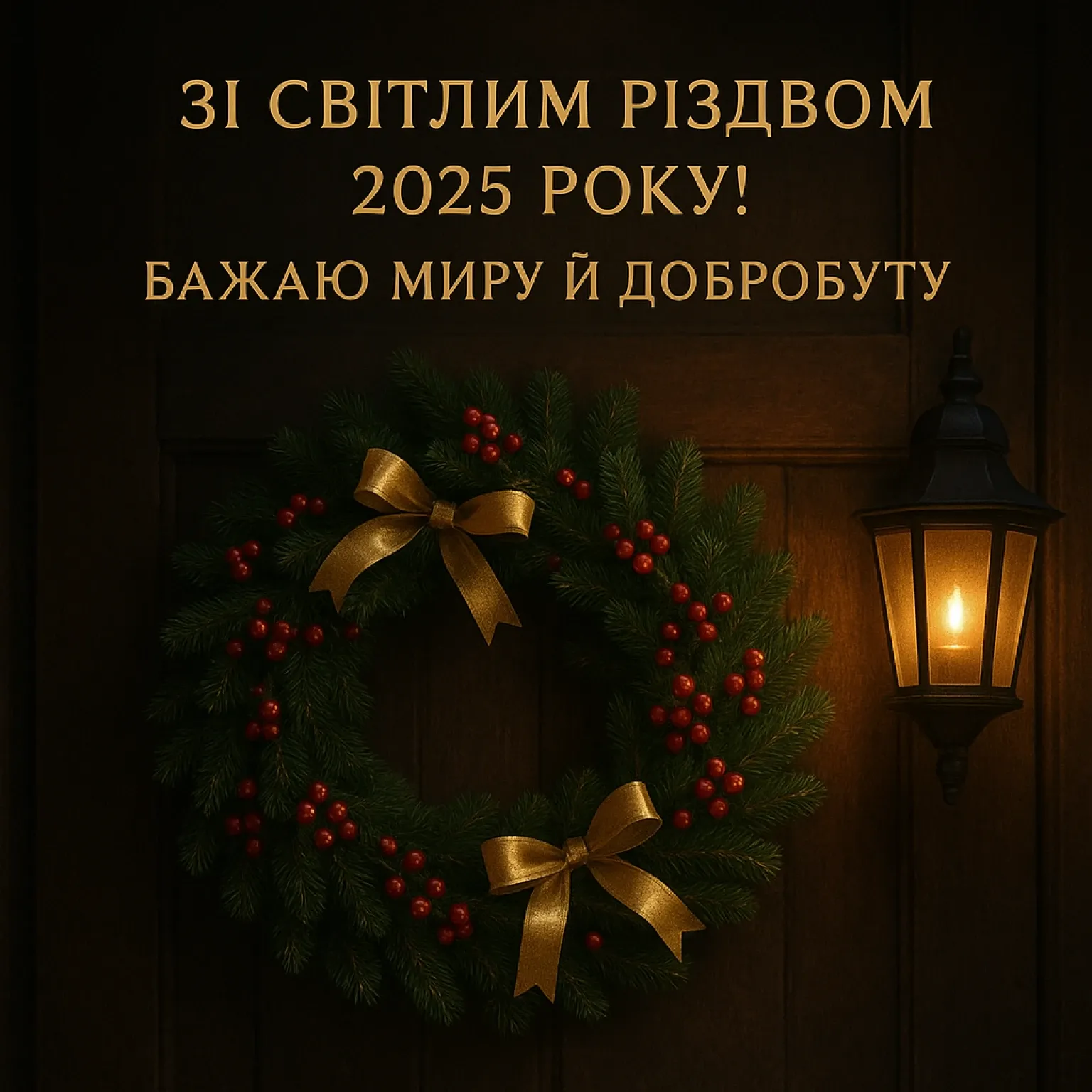 Привітання з різдвом 2025