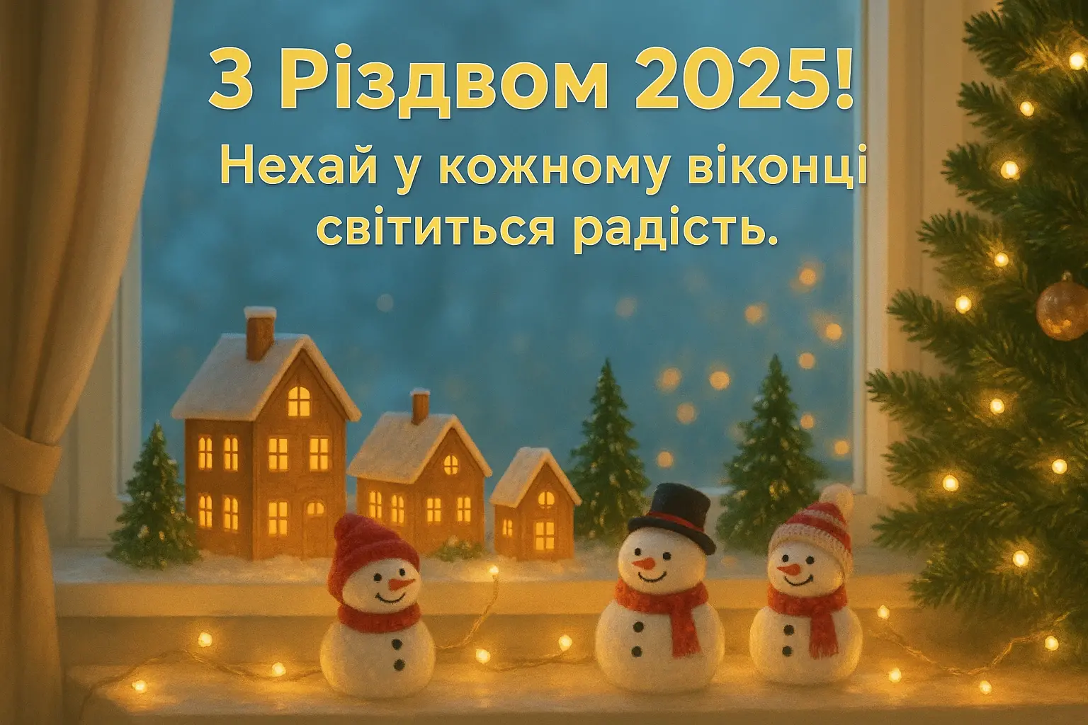 Привітання з різдвом 2025
