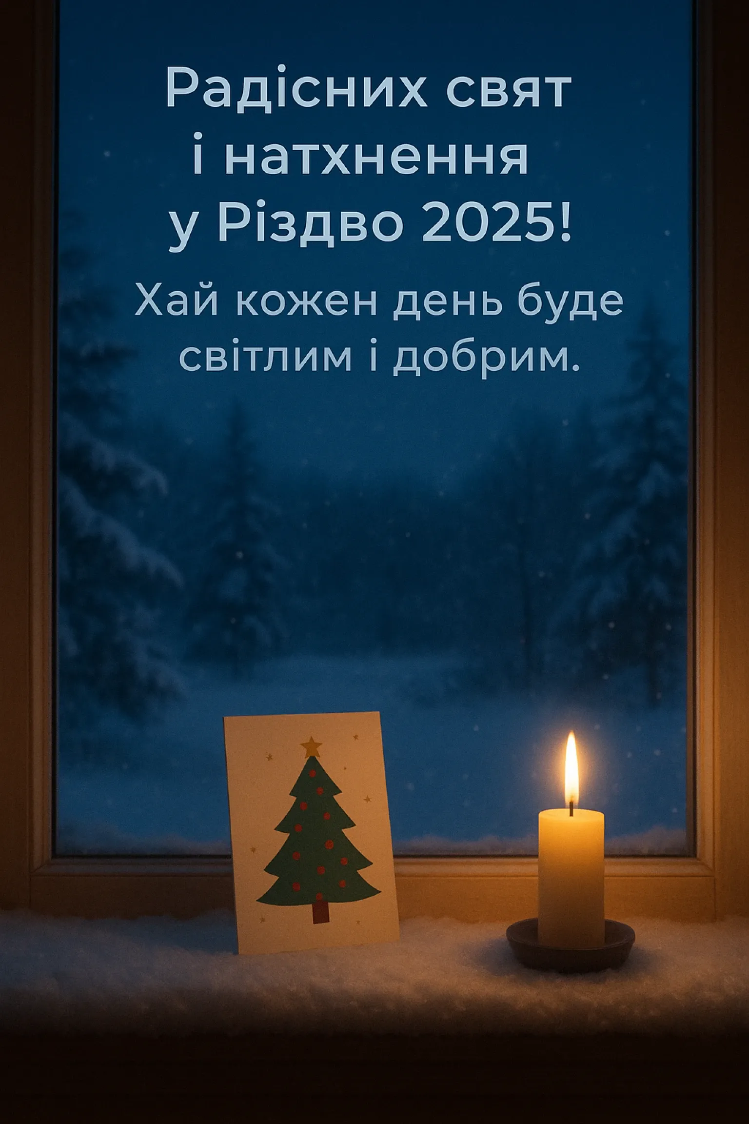 Привітання з різдвом 2025