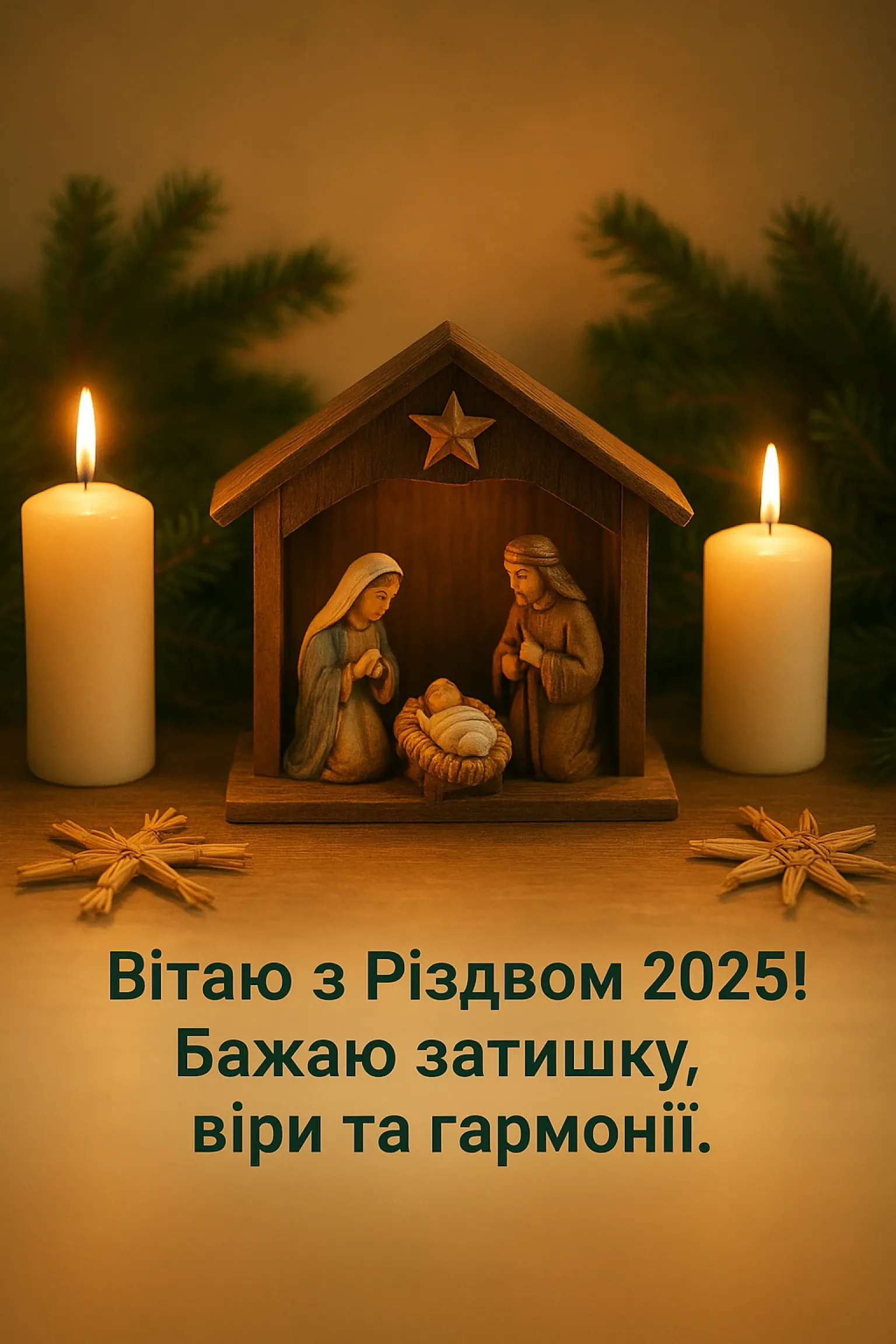 Привітання з різдвом 2025