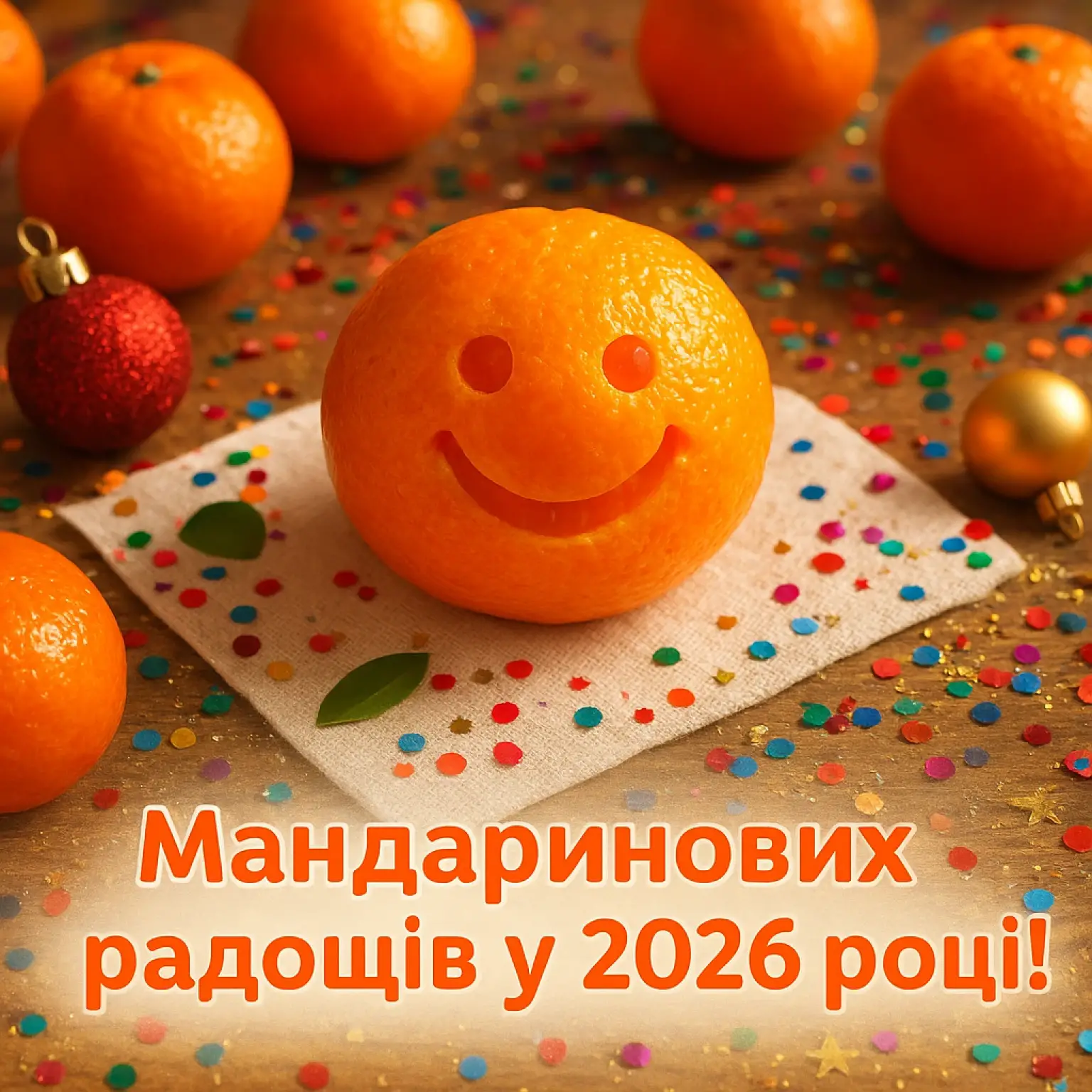 Привітання з прийдешнім новим роком 2026