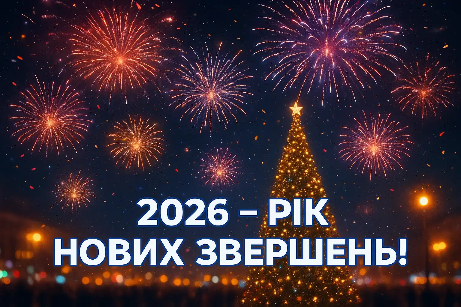 Привітання з прийдешнім новим роком 2026