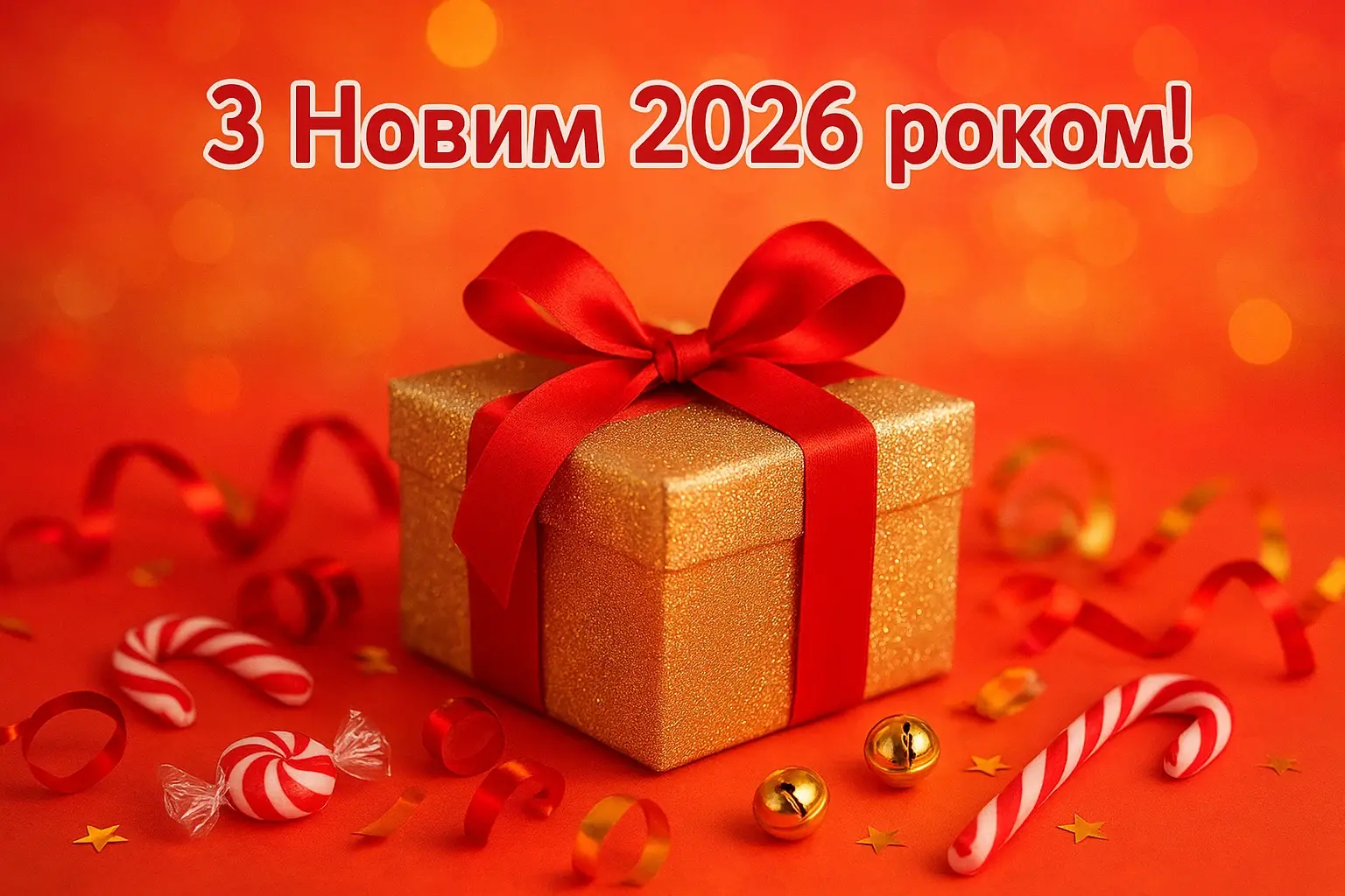 Привітання з прийдешнім новим роком 2026