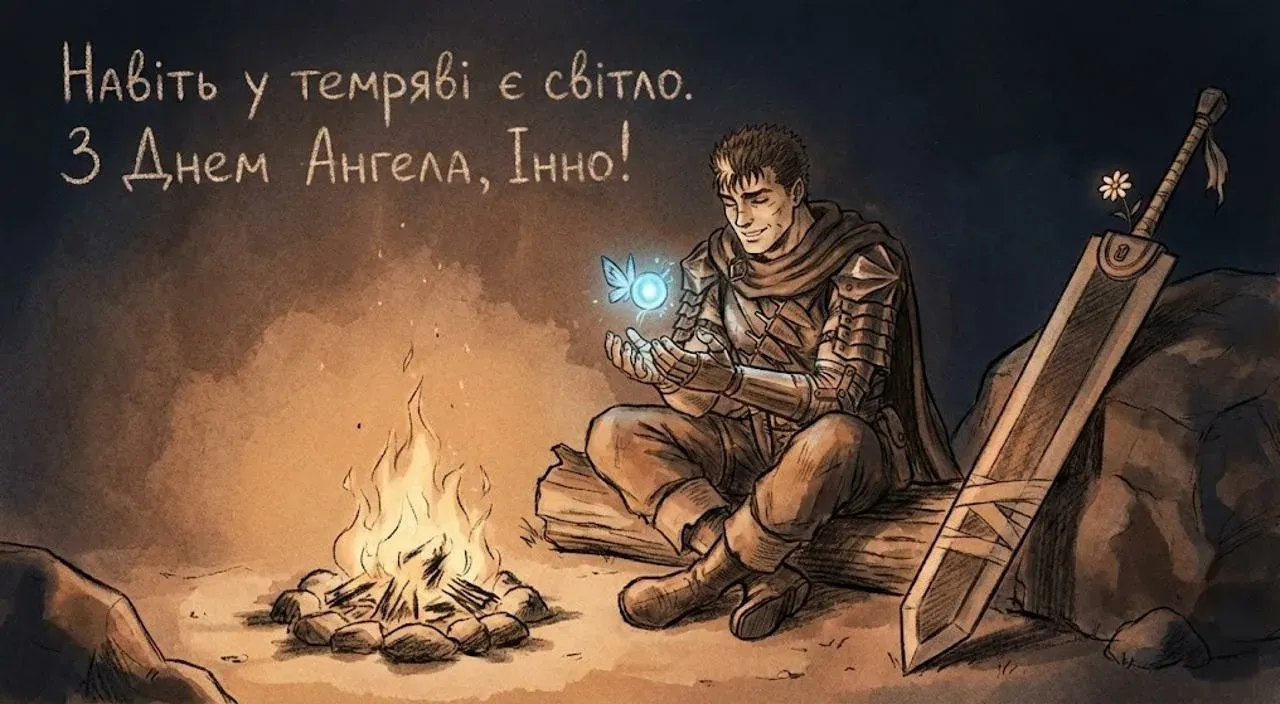 Привітання з днем ангела для Інни