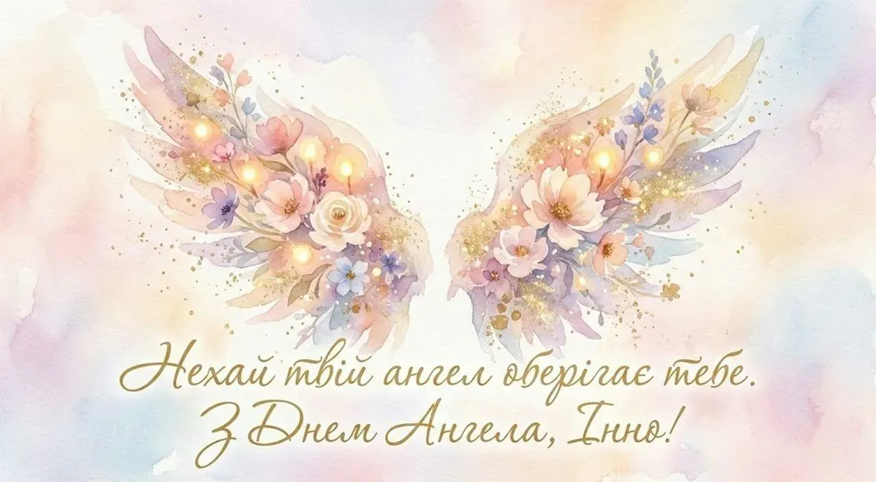 Привітання з днем ангела для Інни