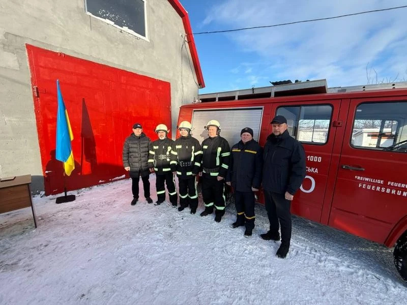 У Великих Кринках запрацювала нова станція добровільної пожежної охорони