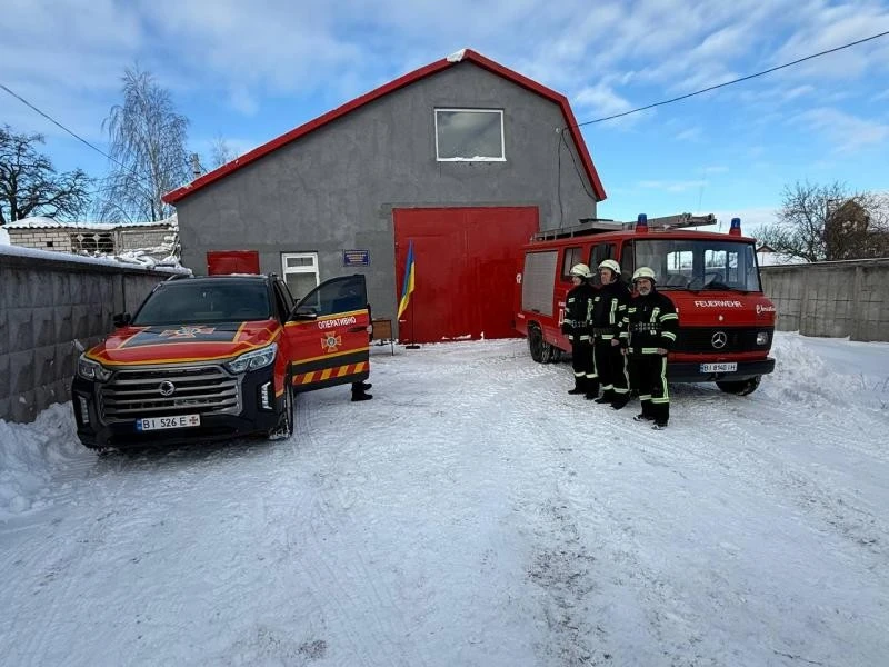 У Великих Кринках запрацювала нова станція добровільної пожежної охорони