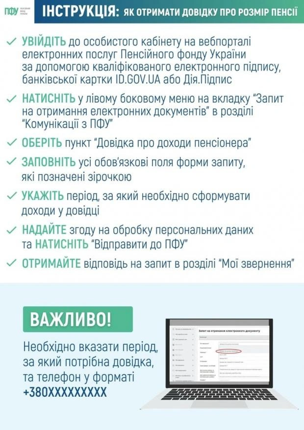 Довідка про пенсію без черг і кабінетів: як пенсіонерам скористатися онлайн-сервісом ПФУ