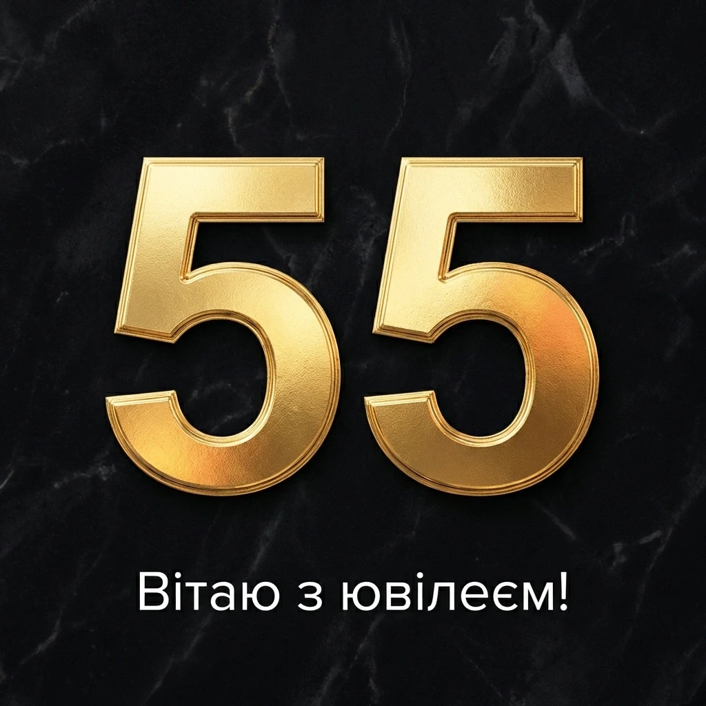 з ювілеєм 55 років