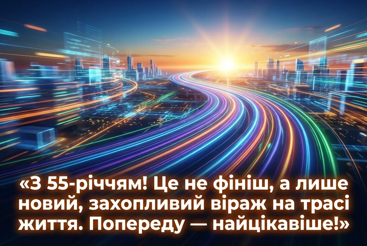 з ювілеєм 55 років