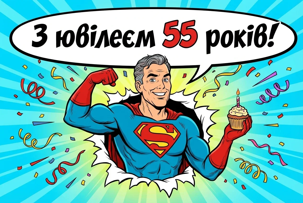 з ювілеєм 55 років