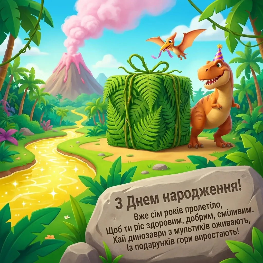 з днем народження хлопчику 7 років