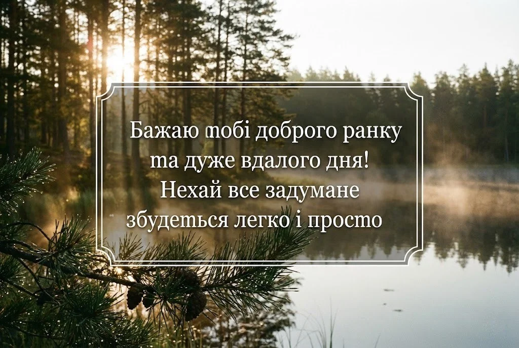 Доброго ранку та вдалого дня: найкращі картинки українською для чудового настрою