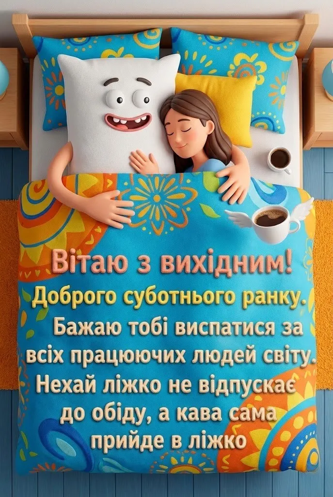 Доброго суботнього ранку: картинки українською для затишного та радісного вихідного