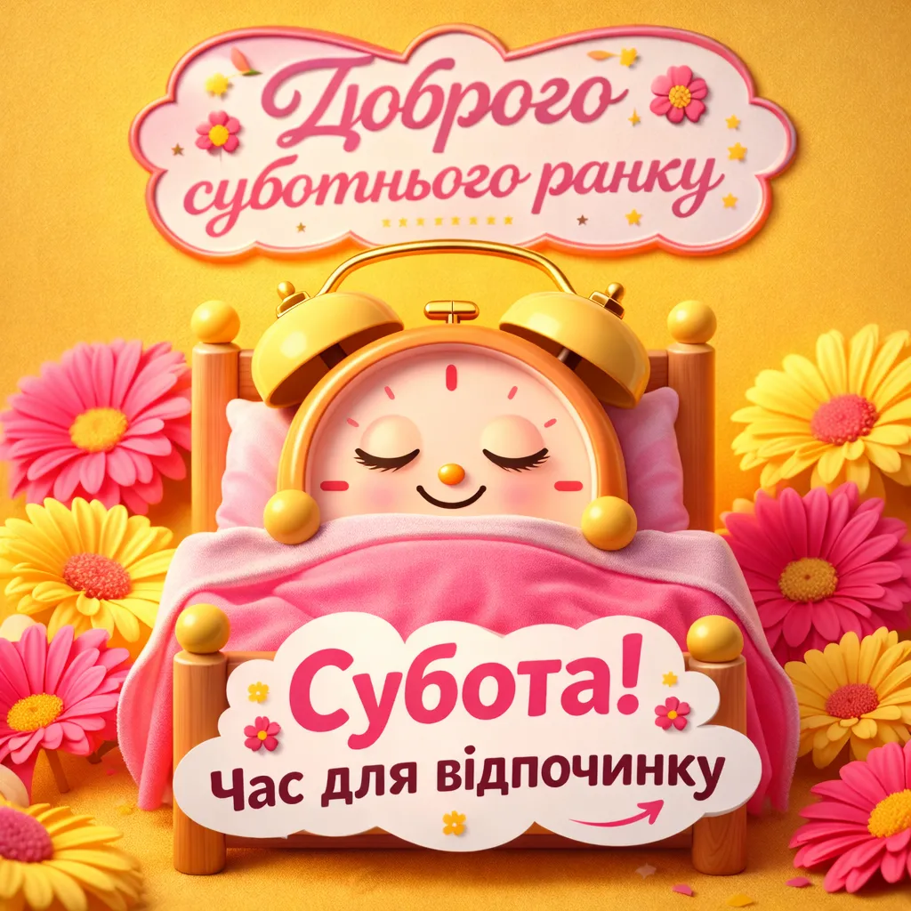 Доброго суботнього ранку: картинки українською для затишного та радісного вихідного