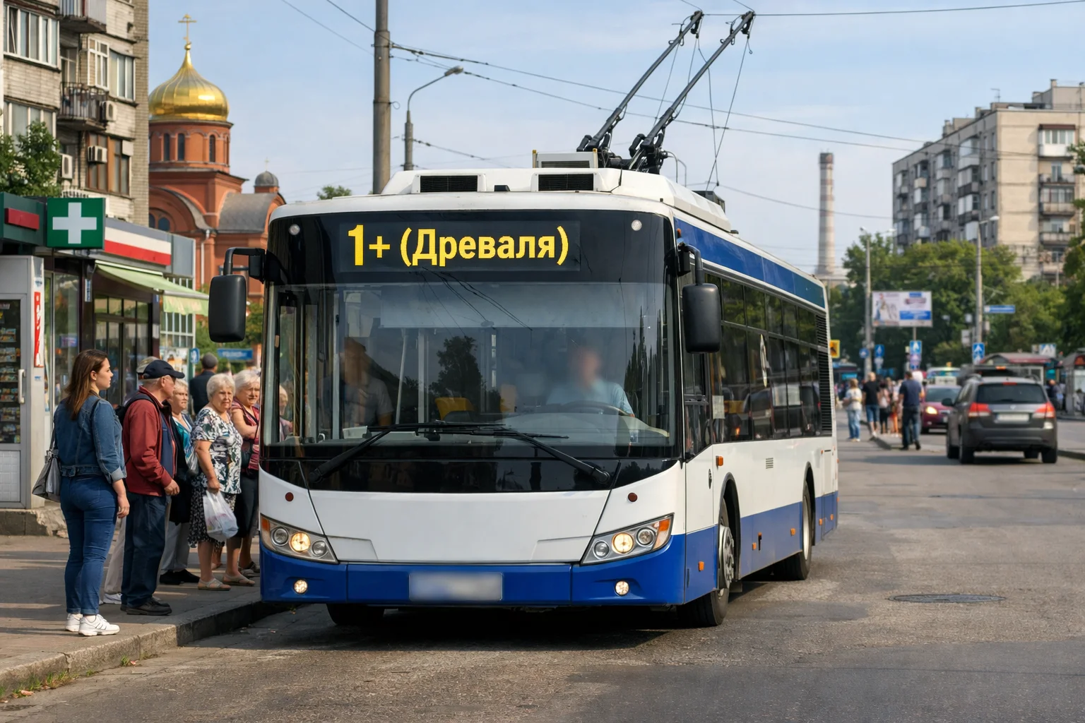 Тролейбус 1+(Древаля) Кременчук