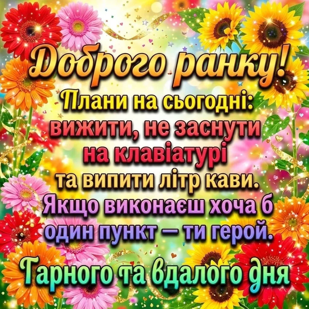 Листівки доброго ранку: підбірка душевних картинок та найкращих побажань для гарного дня