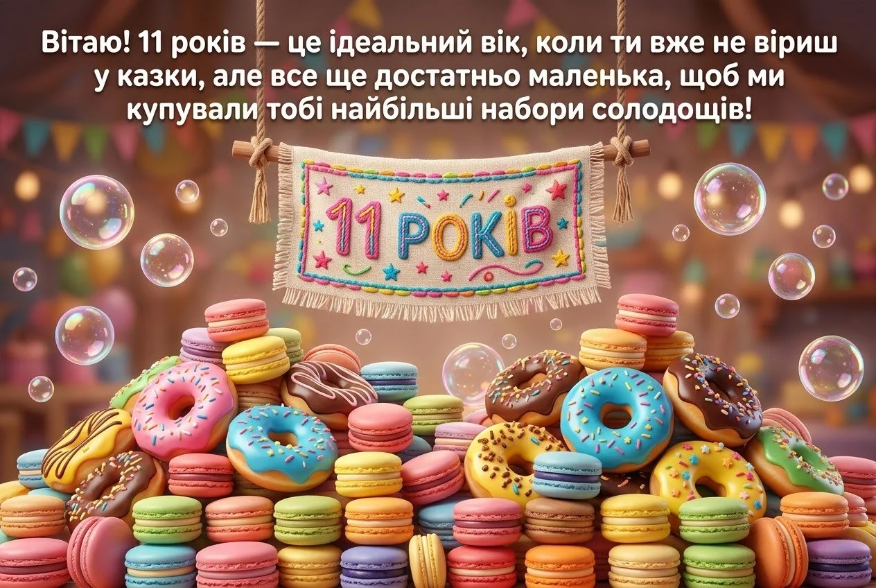 Найтепліші привітання з 11-річчям для доньки у віршах та прозі