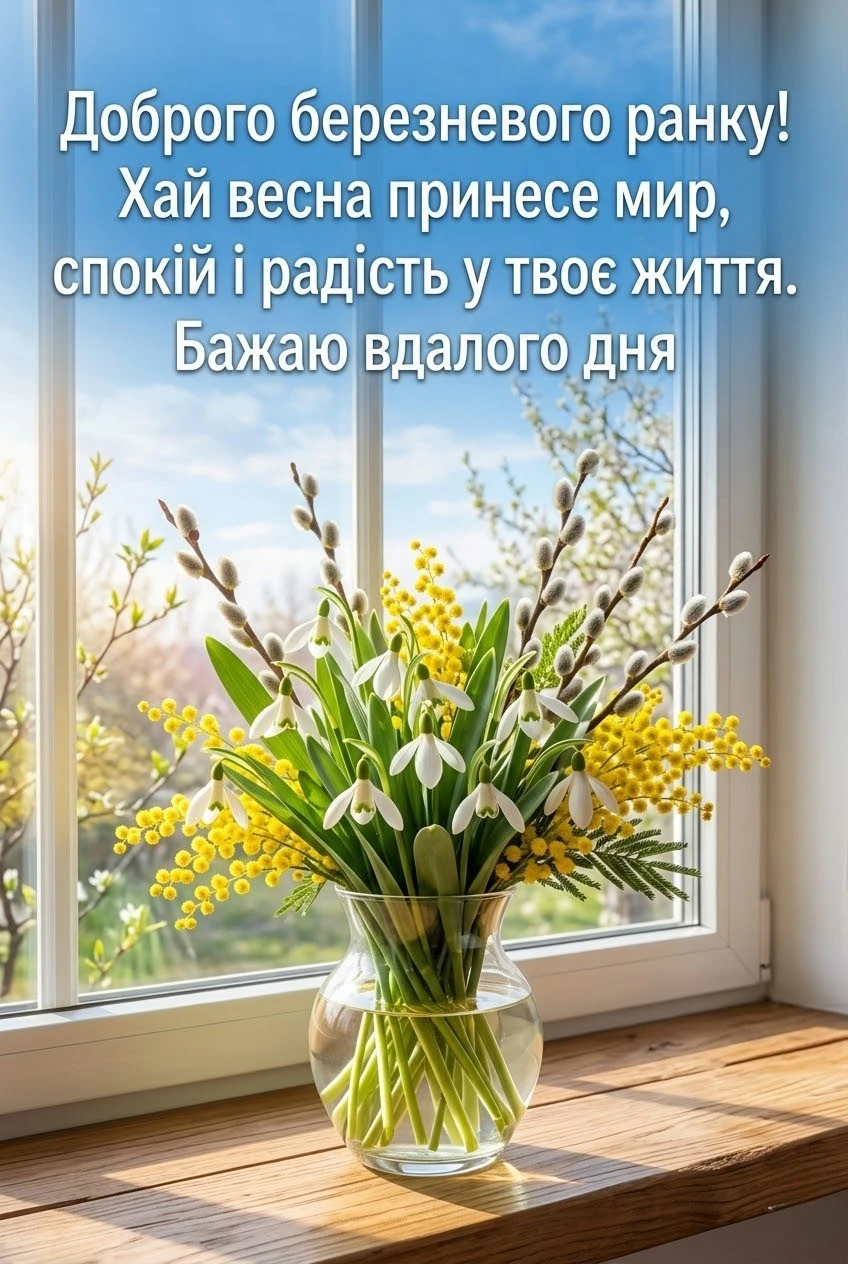 Доброго березневого ранку: душевні картинки та найкращі побажання для весняного настрою