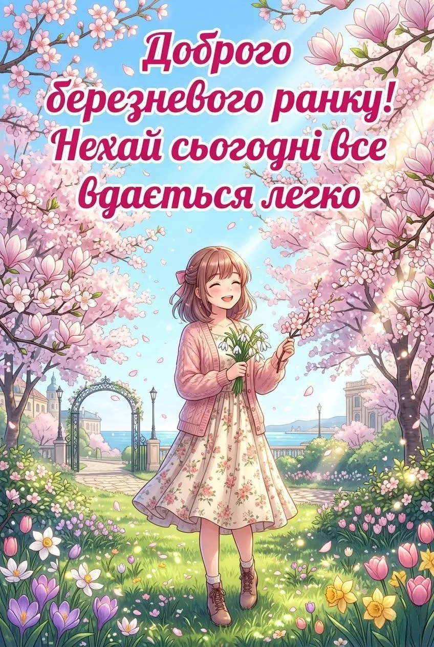 Доброго березневого ранку: душевні картинки та найкращі побажання для весняного настрою