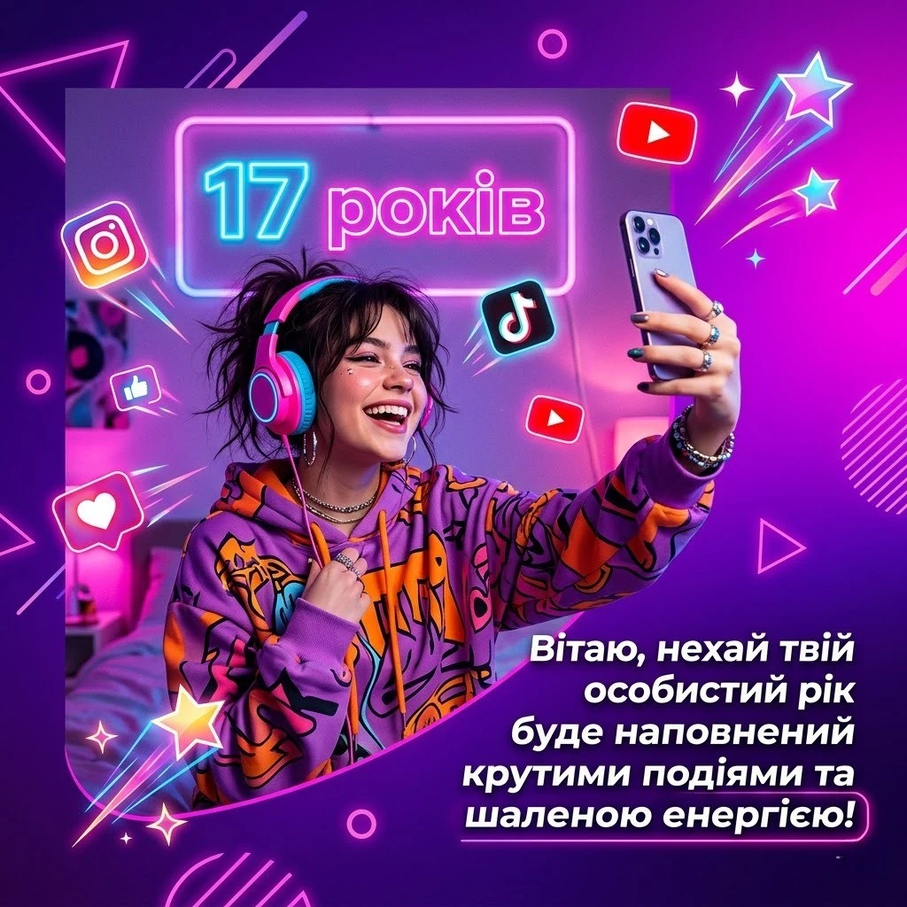 З днем народження, 17 років! Оригінальні та натхненні вітання для дівчини