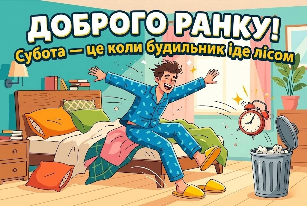 Картинки доброго суботнього ранку: душевні привітання та красиві листівки для затишних вихідних