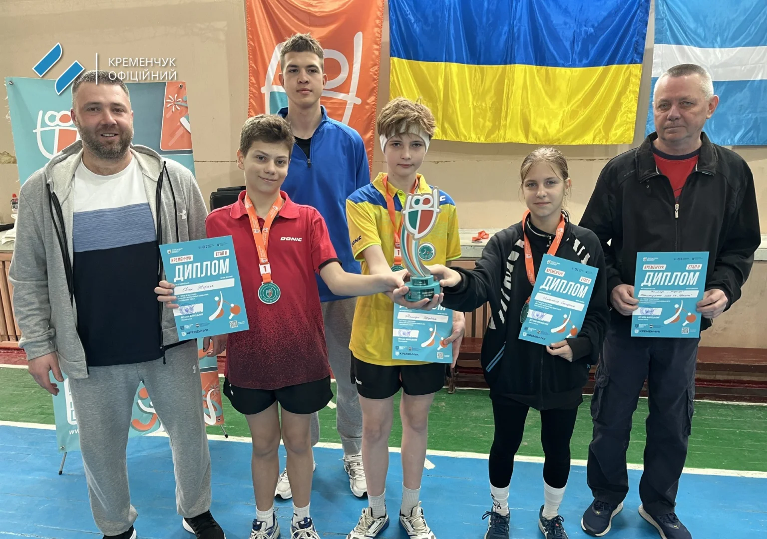 Шкільні ліги у Кременчуці: визначено найкращих майстрів настільного тенісу