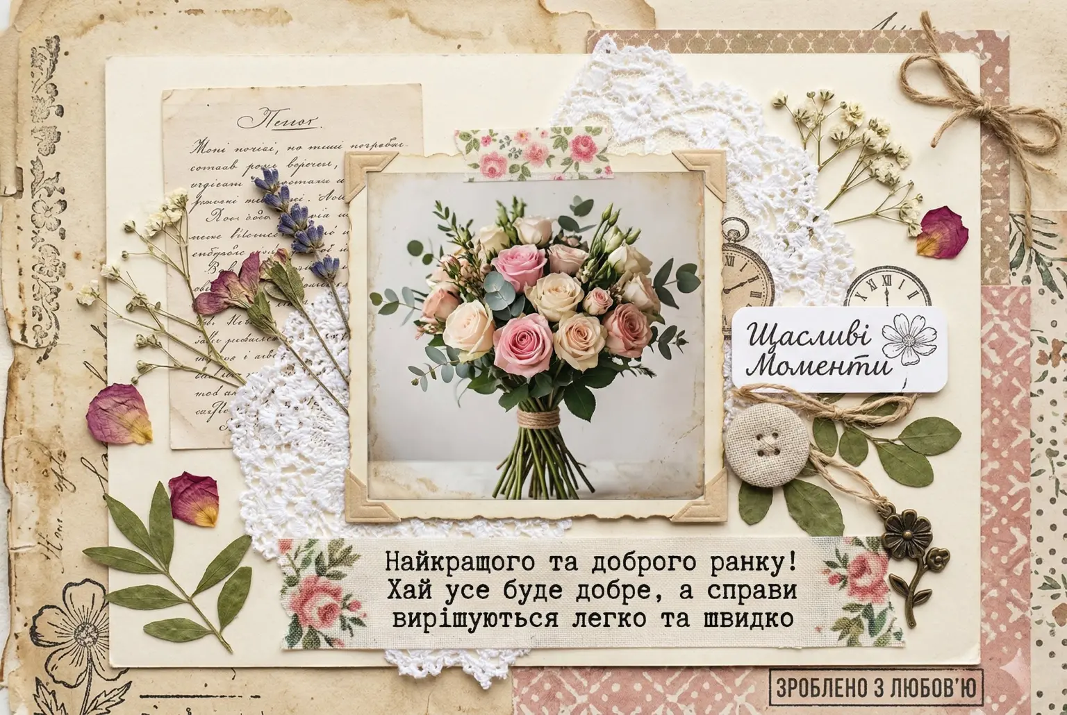 Доброго ранку троянди та найкращі побажання у гарних картинках для вашого натхнення