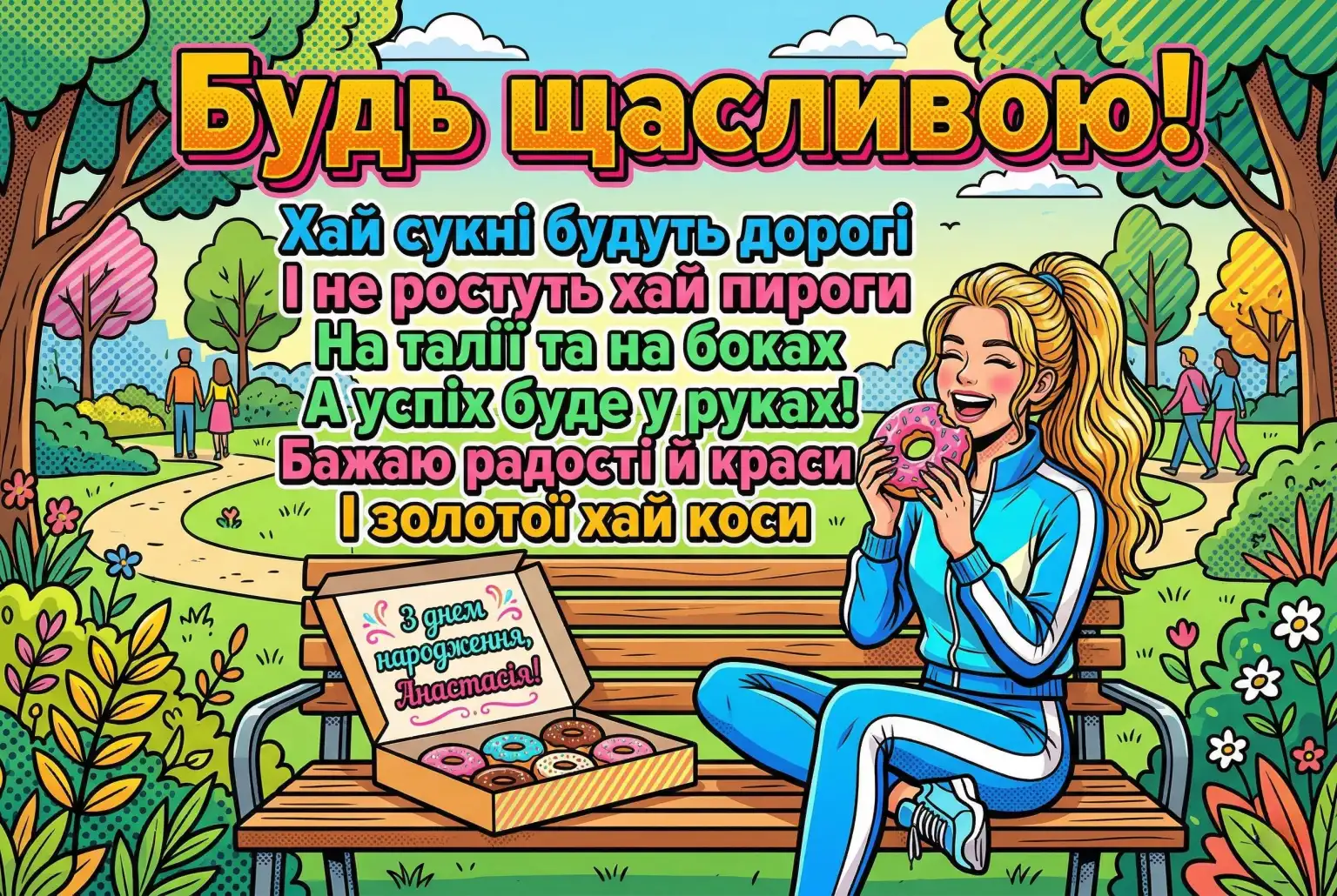 Анастасіє, вітаю! 25+ ідей для незабутнього привітання зі святом