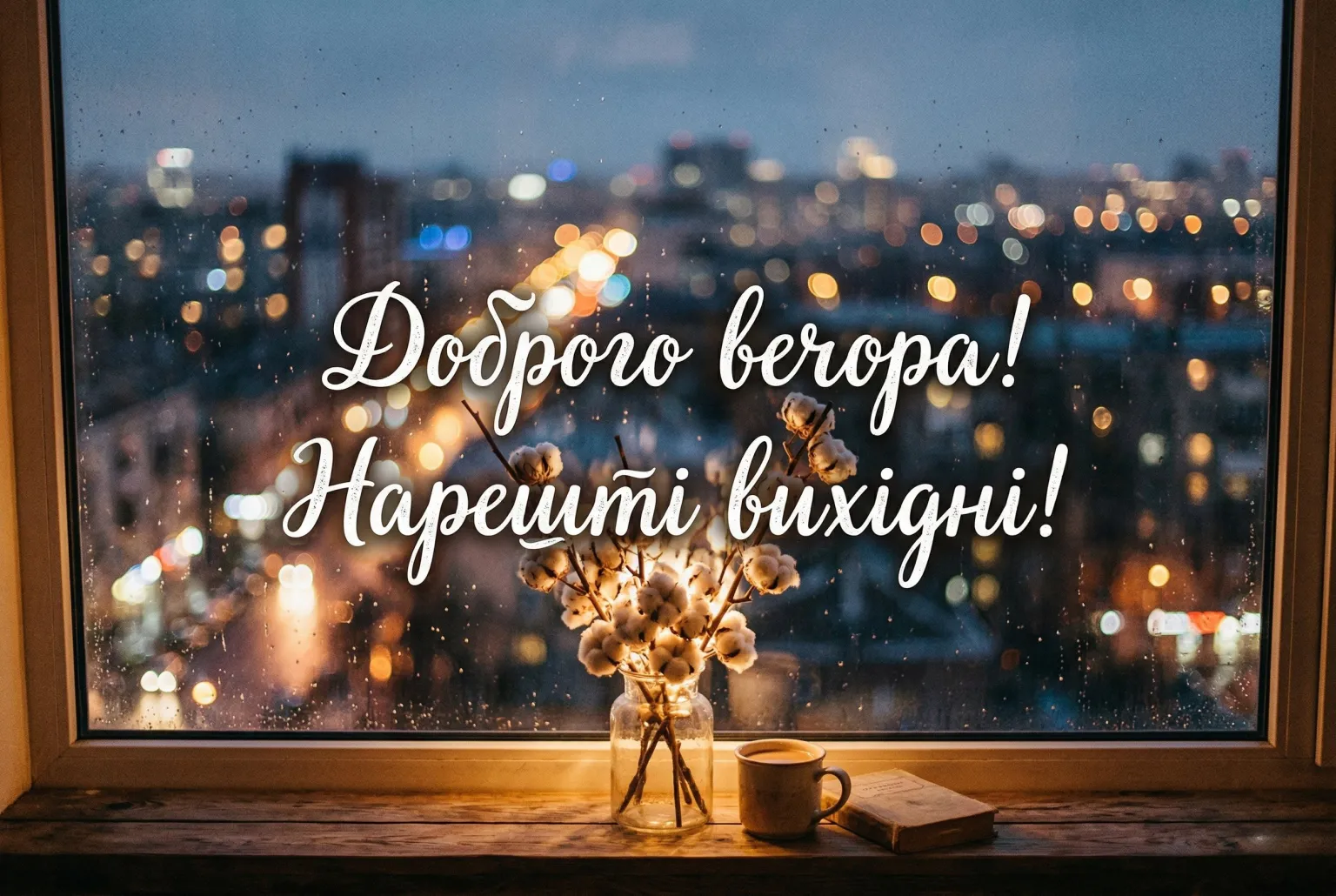 Доброго вечора п’ятниці: найтепліші картинки та душевні листівки для гарного настрою