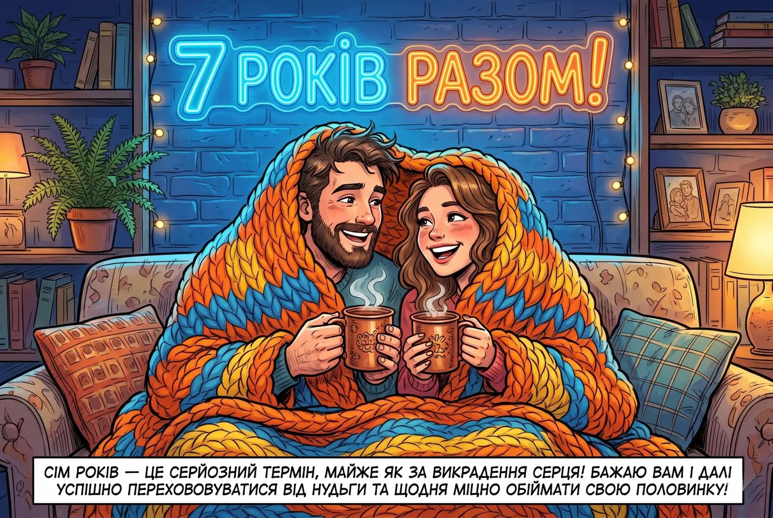 Мідне весілля (7 років): вітання для чоловіка, дружини та близьких