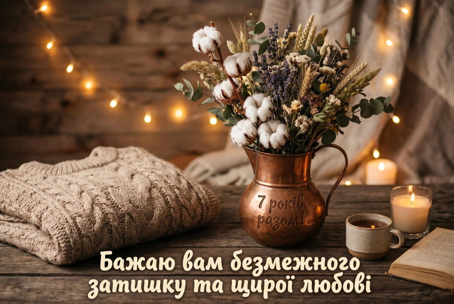 Мідне весілля (7 років): вітання для чоловіка, дружини та близьких