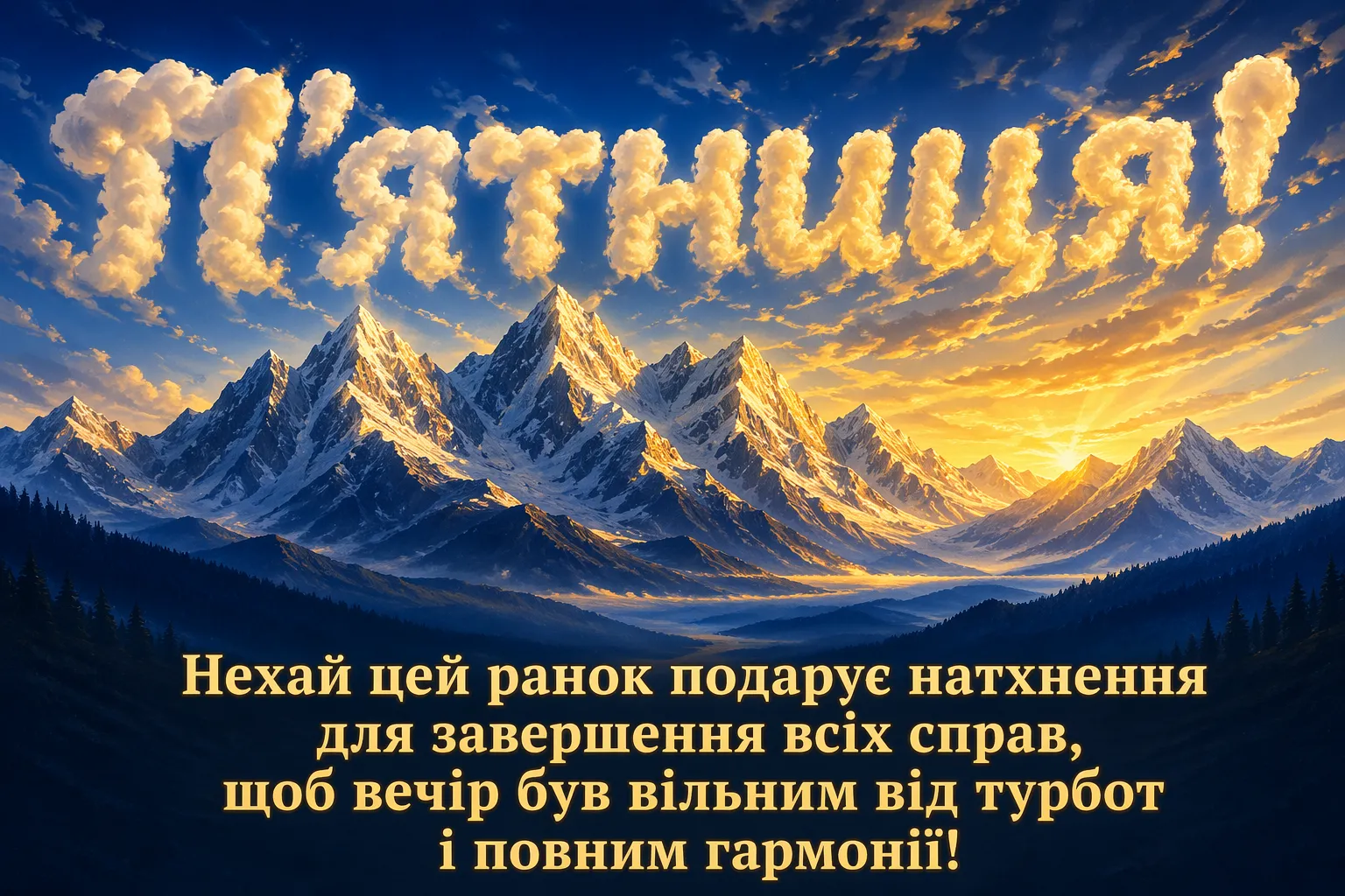 П’ятниця та доброго ранку: яскраві картинки для ідеального настрою перед вихідними
