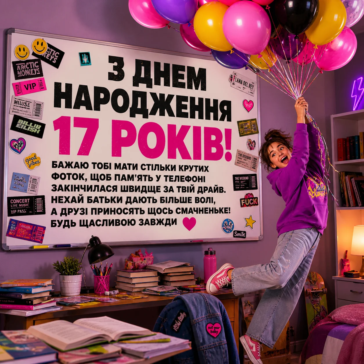 День народження 17 років: добірка натхненних привітань