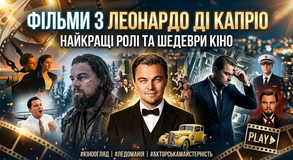 Найкращі фільми з Леонардо Ді Капріо за всі роки