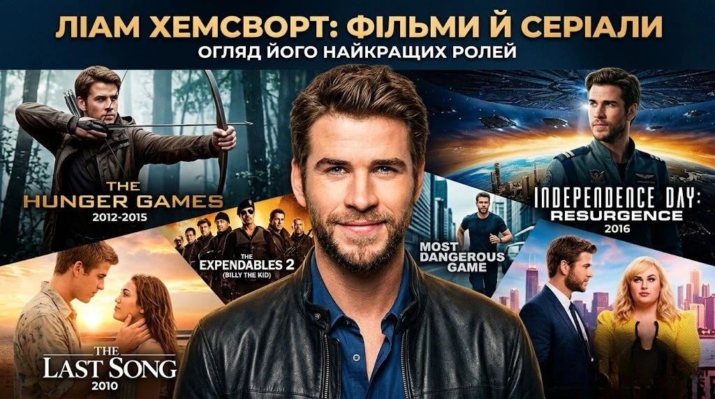 Ліам Гемсворт фільми й серіали, де варто почати перегляд