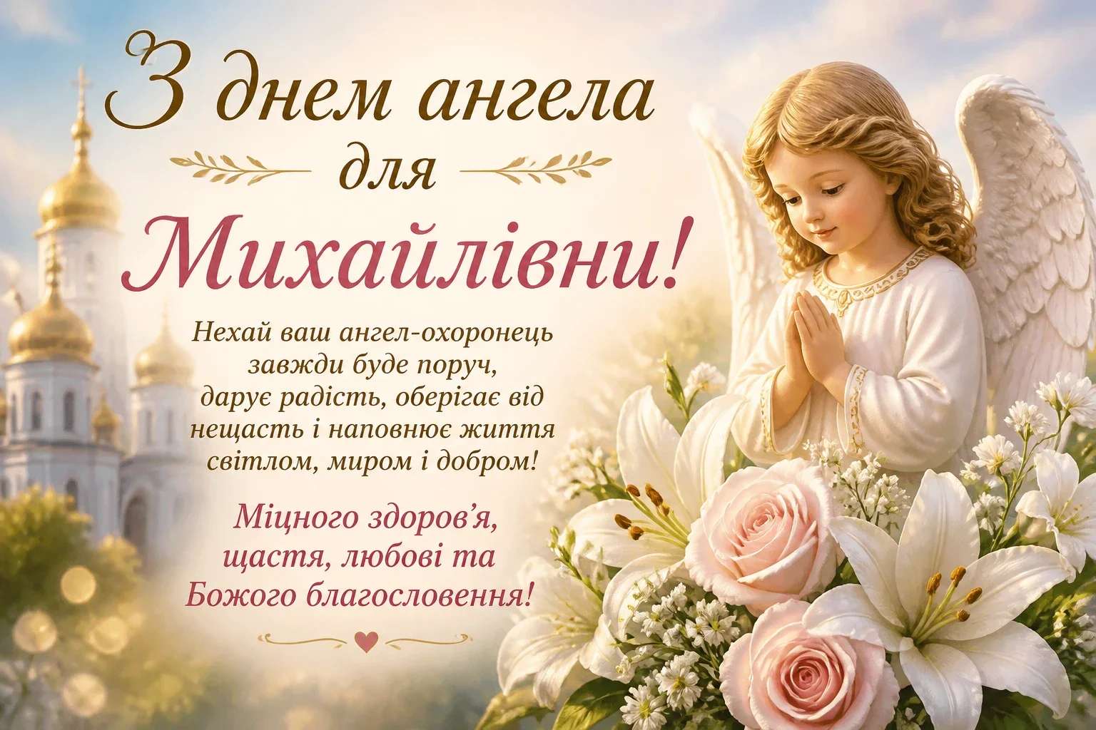 З днем ангела для Михайлівни