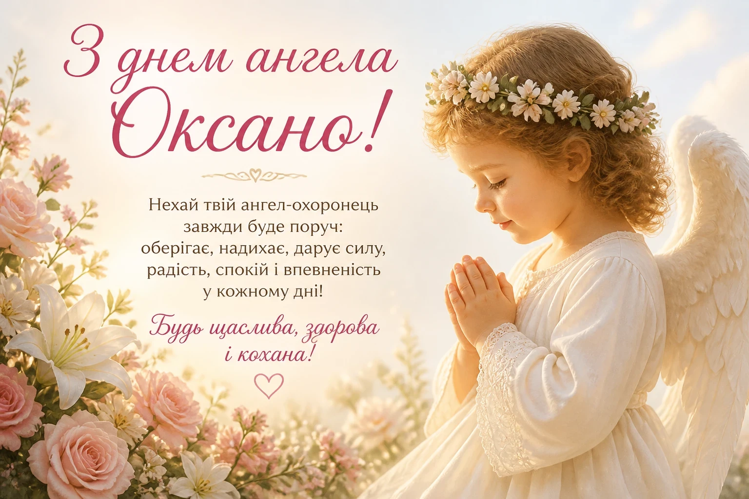 З днем ангела Оксано