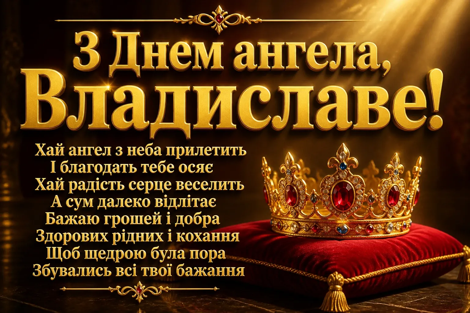 з днем ангела владислав