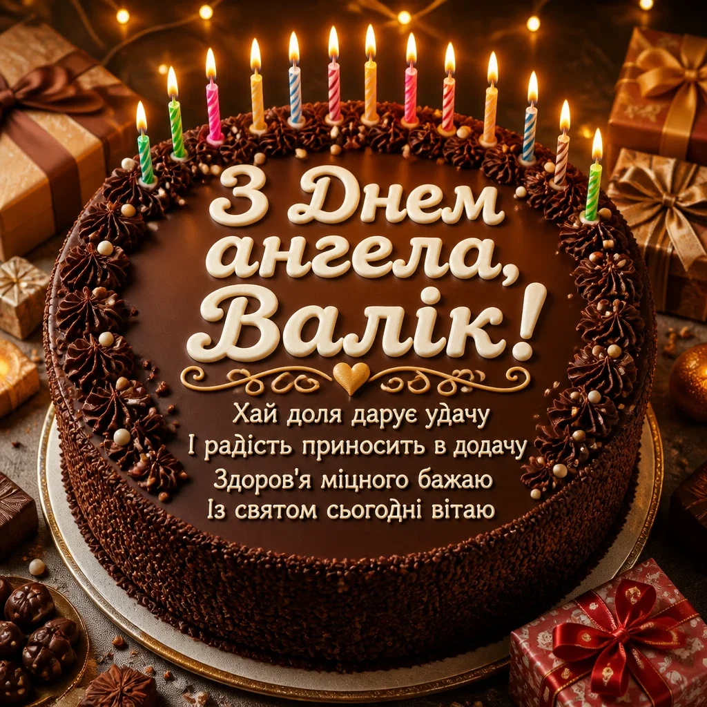 з днем ангела валік