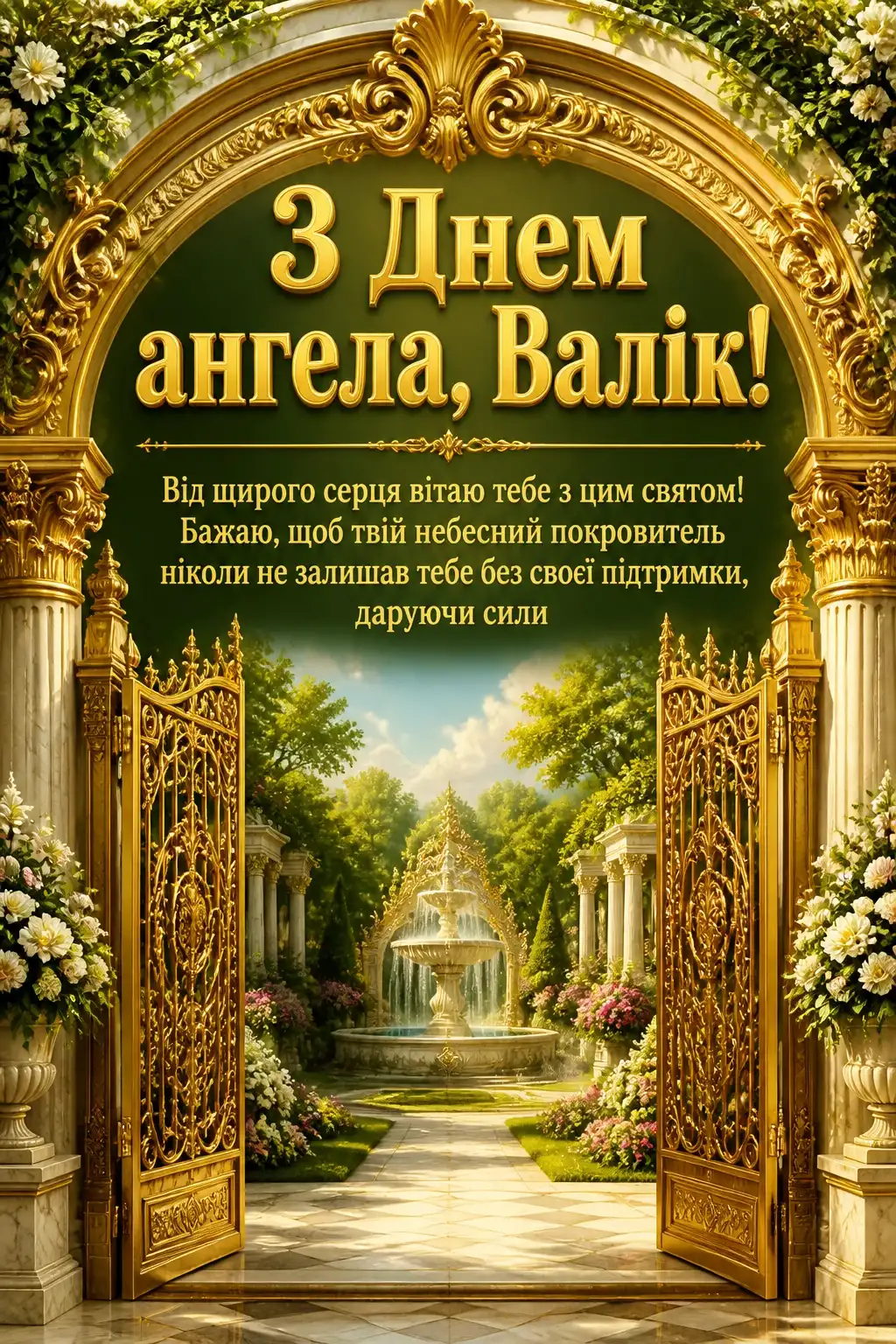 з днем ангела валік