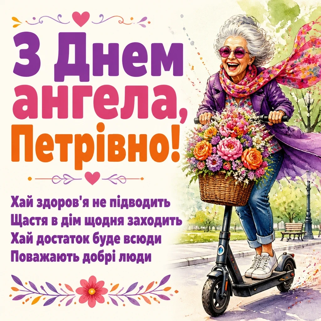 з днем ангела петрівна