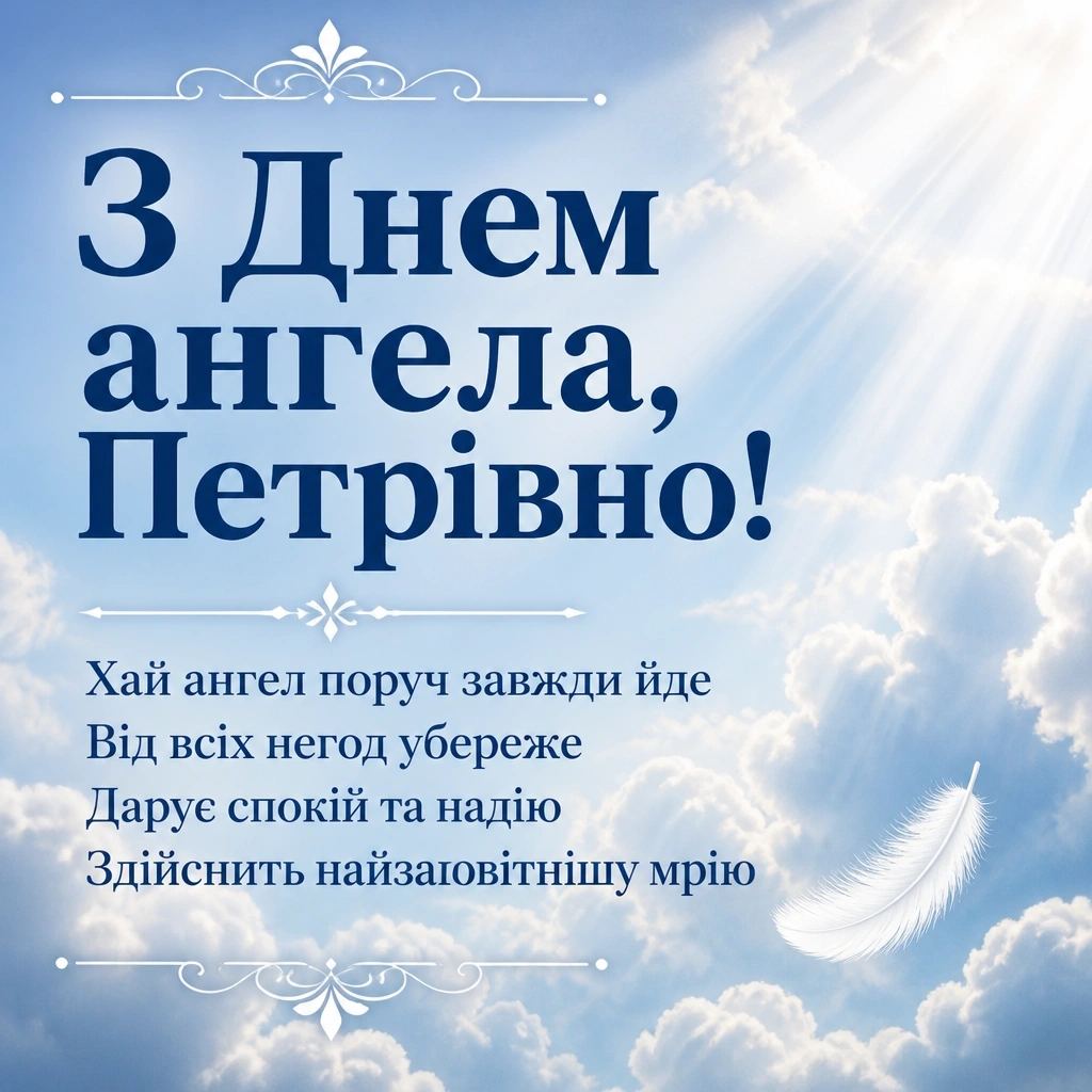 з днем ангела петрівна