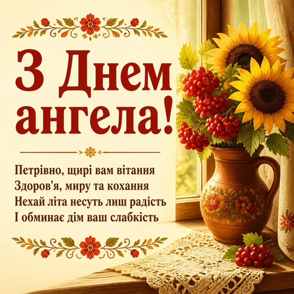 з днем ангела петрівна