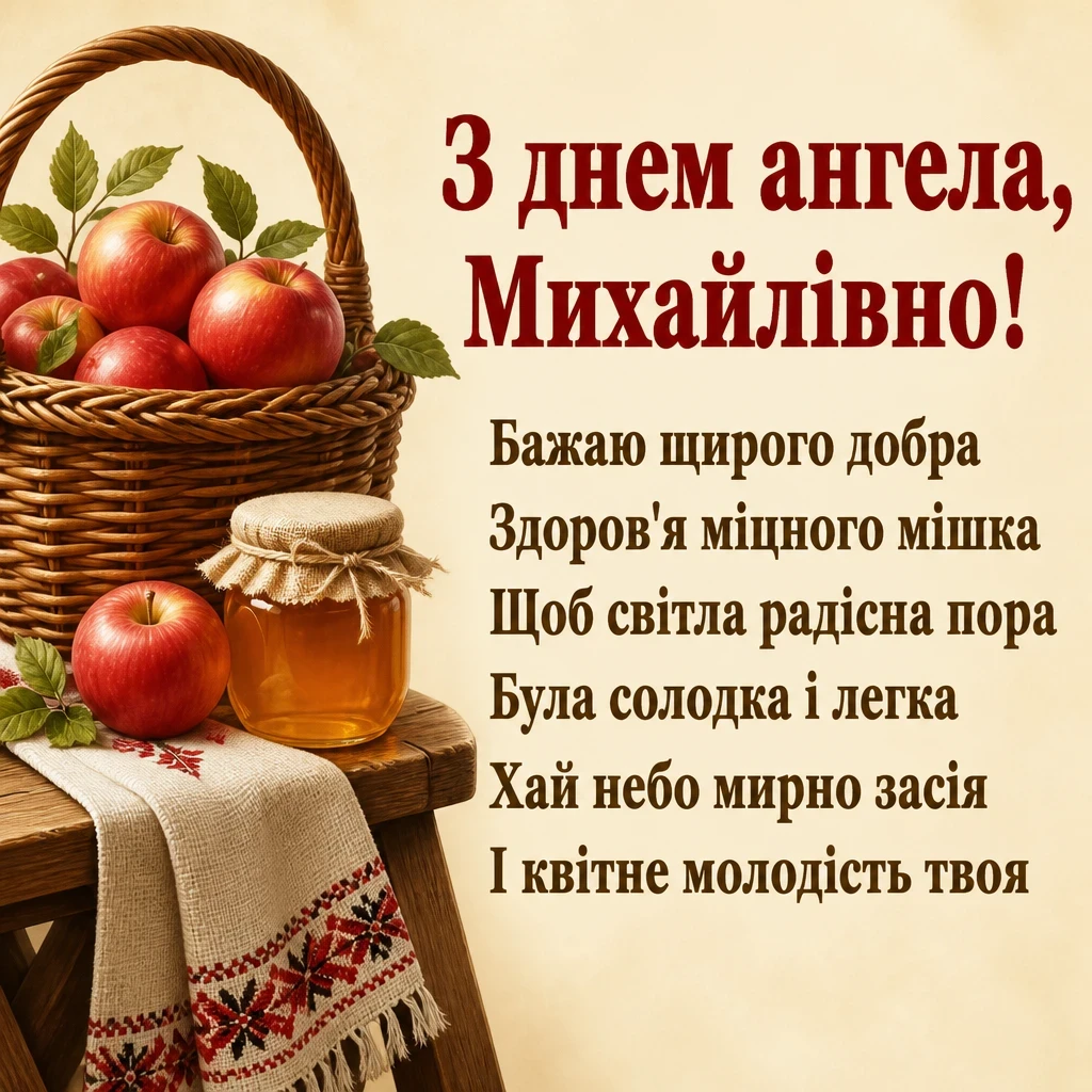 михайлівна з днем ангела