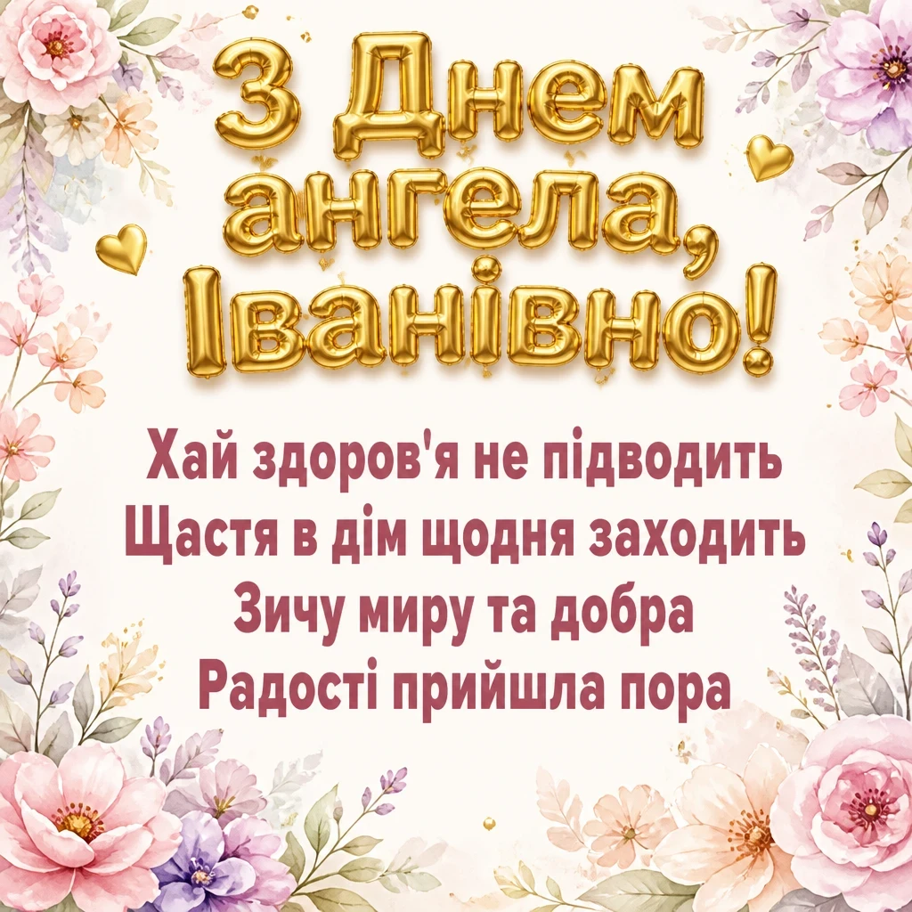 іванівна з днем ангела