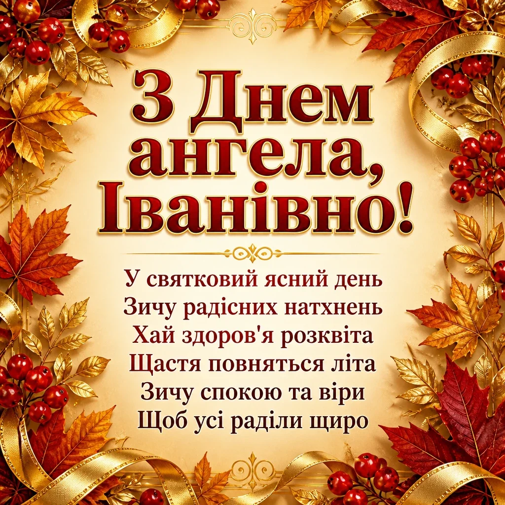 іванівна з днем ангела